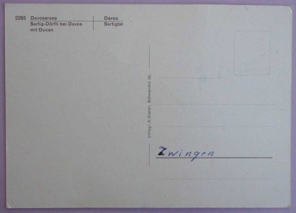 Cartoline postali: Davos - Davosersee – Usato da Fétigny venduto da Billy2miny 1