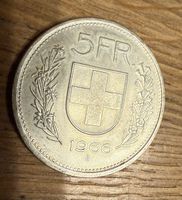 Schweizer 5.- Franken Münze 1966, Fünfliber Silbermünze
