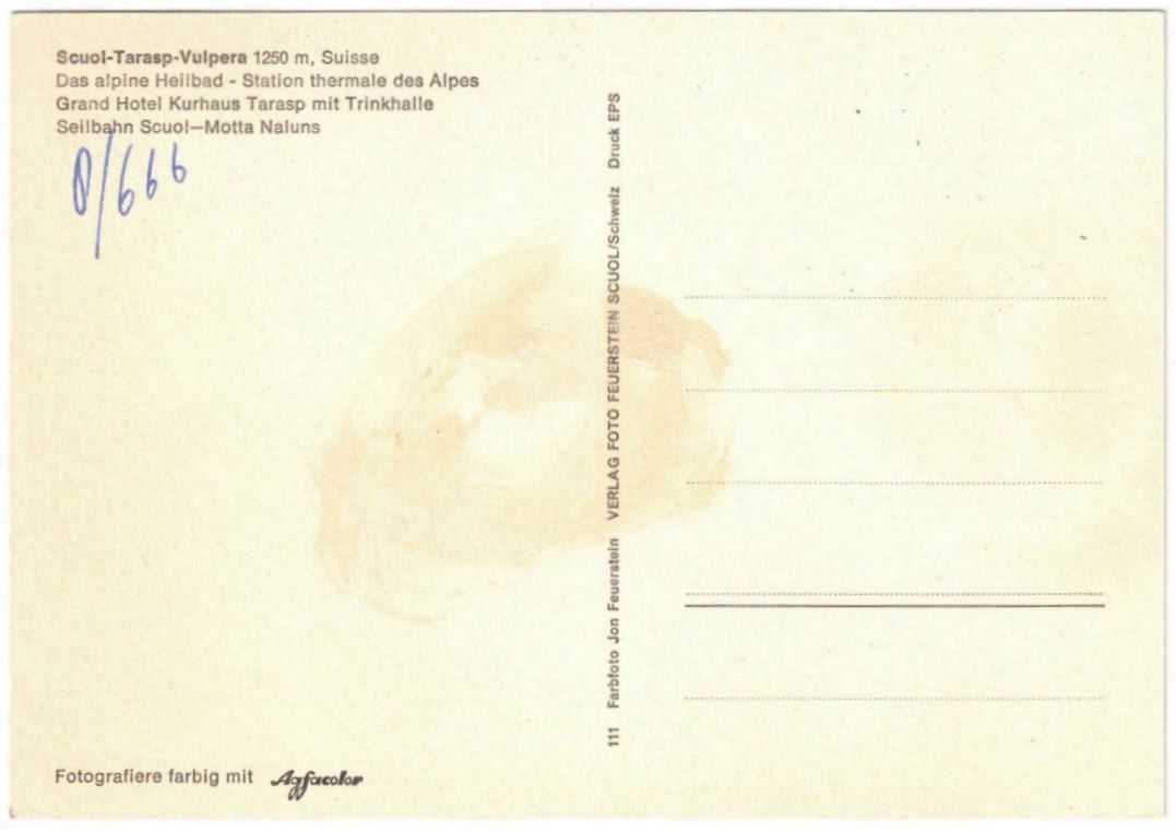 Cartoline postali: Scuol - 2 Bild AK – Usato da Binningen venduto da Mountainrider 1
