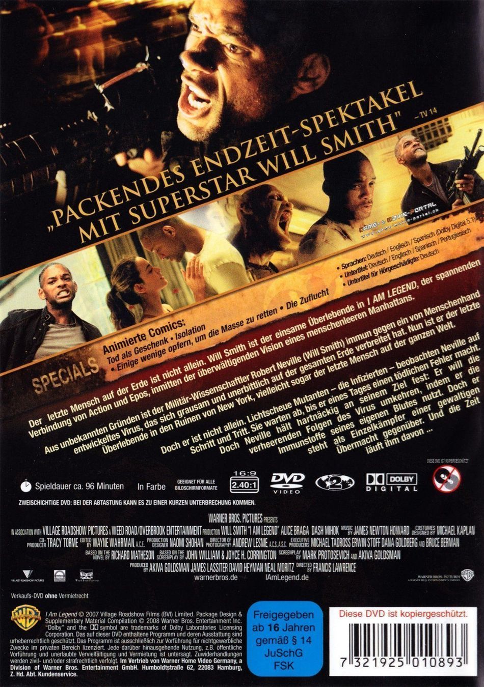 Tutti i DVDs: I AM LEGEND (2007) – Usato da Gelterkinden venduto da Tri-Tra-Trallala 1