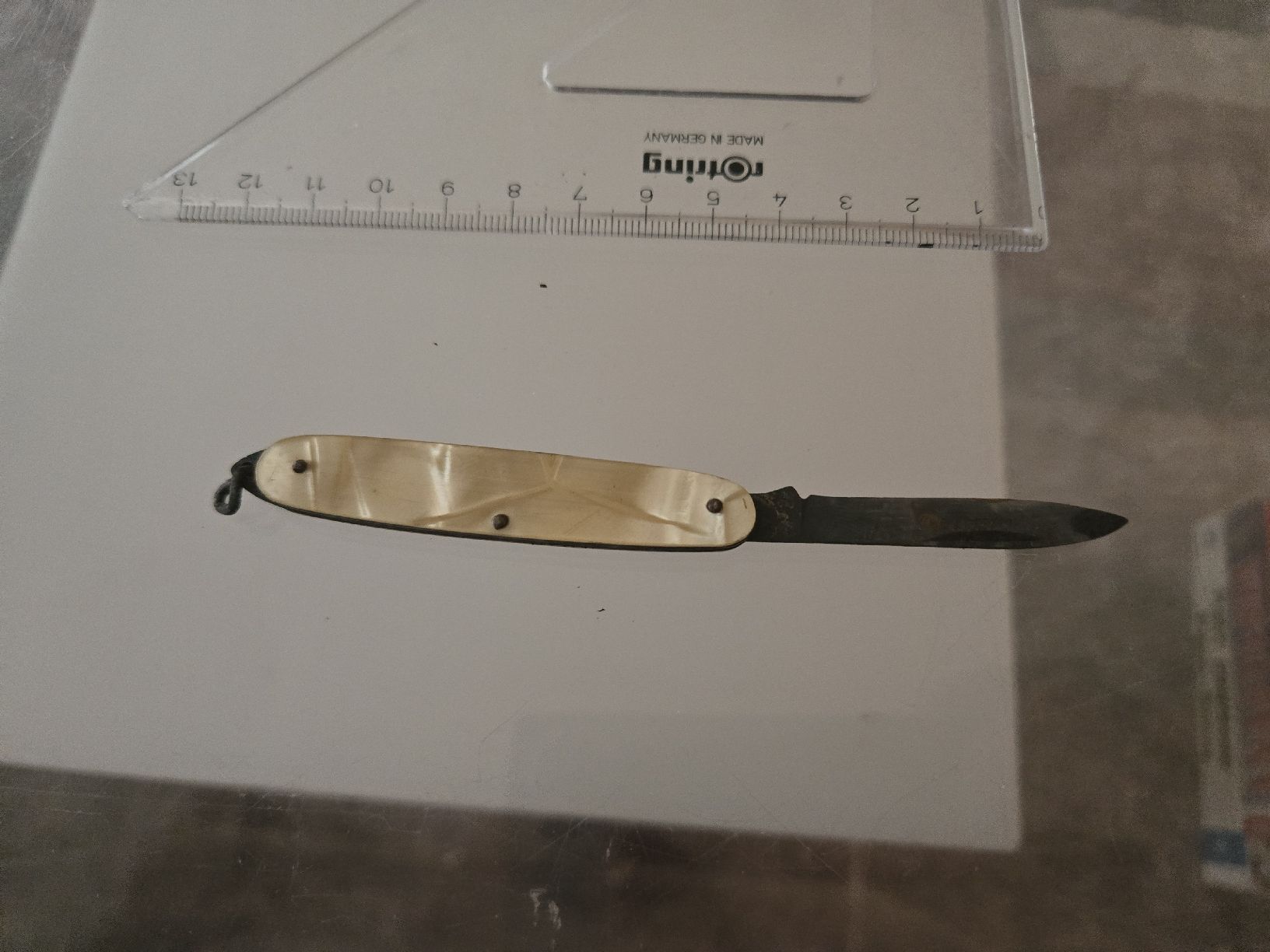 Taschenmesser: 🤍 Antikes Taschenmesser – Perlmutt – Gebraucht aus Bussigny von Kfdlt 1