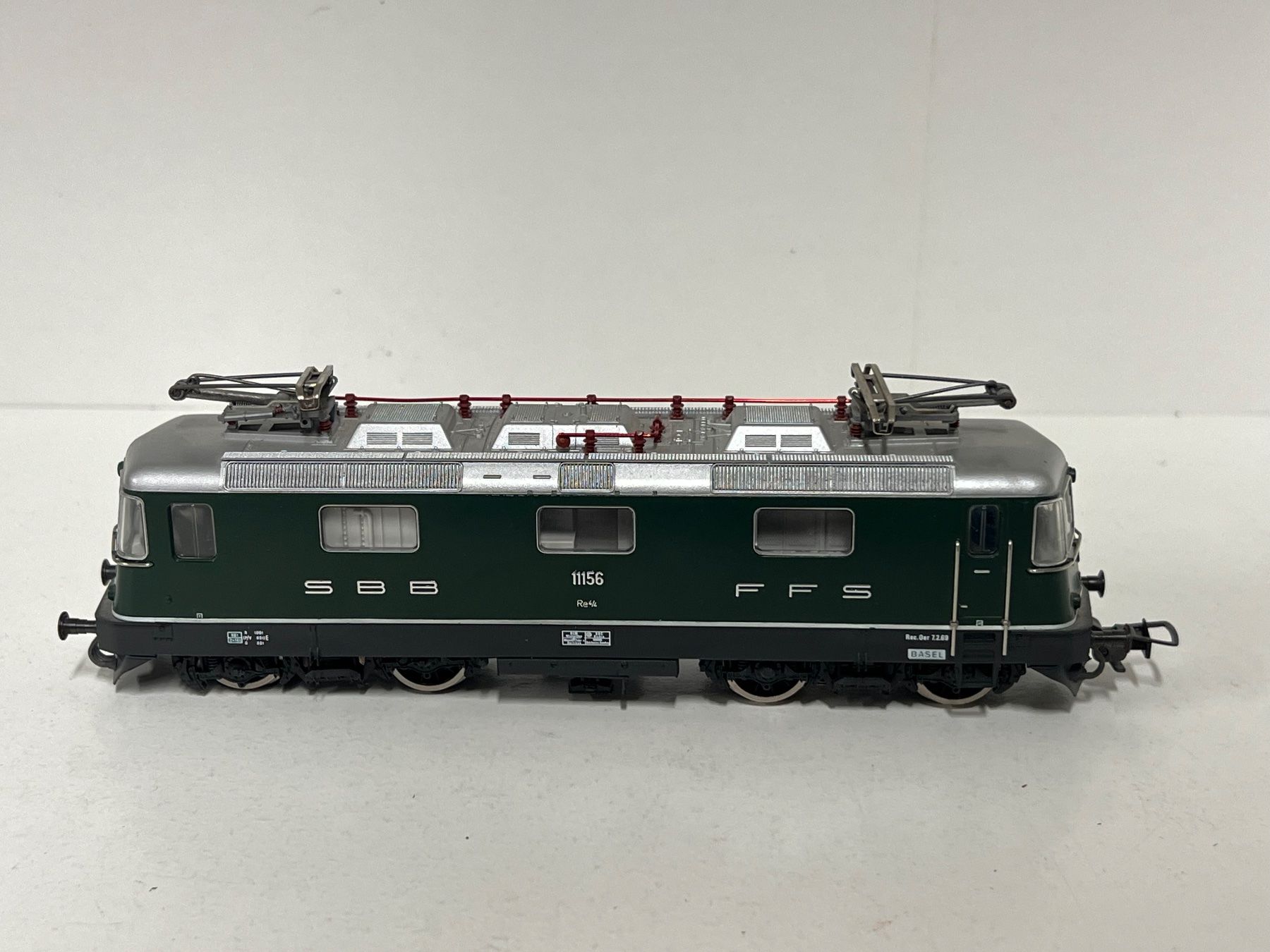Fleischmann Modellini di ferrovie: Fleischmann H0 DC SBB Re4/4 Lok 11156 – Usato da Geroldswil venduto da TopTrain54