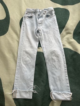Levis 501 Jeans, helle Waschung