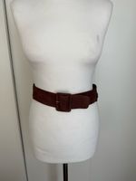 Vintage Damen Taillengürtel braun Wildleder