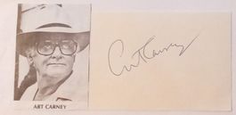 Art Carney 1918-2003 Autogramm signiert Karte 7x10cm