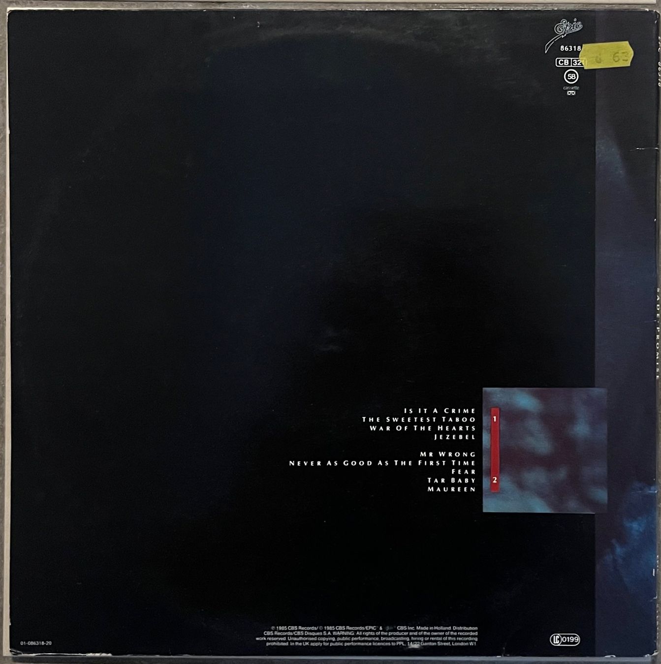 Dischi in vinile: SADE - PROMISE – Usato da Bussigny venduto da vinyl-pas-cher 2