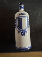 Luzerner Keramik Schnapsflasche, handbemalt