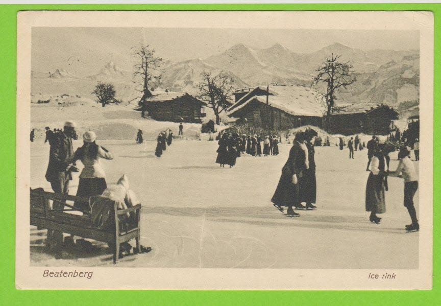 Cartes postales: Beatenberg - Eisfeld um 1912 auf alter Ansichtskarte – D'occasion à Vitznau par Ropaku
