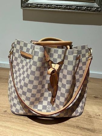 Louis vuitton neverfull mm damier azur canvas sale