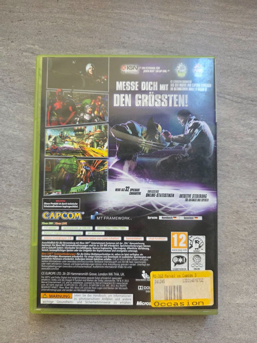 Microsoft Giochi: XBOX 360 Game Marvel vs Capcom 3 – Usato da Münchenbuchsee venduto da RipiRip 2