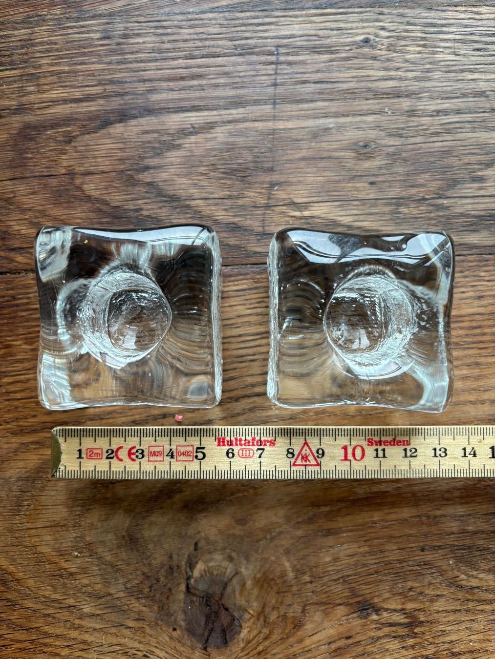 Portacandele: Vintage Eisglas Ice Cube Kerzenständer 2er Set, – Usato da Horgen venduto da uge_pd5p 2