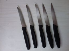 5er Set Steakmesser mit Wellenschliff, Top Zustand!