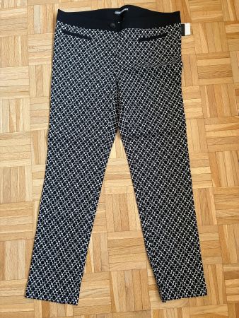 Gerry WEBER Hose schwarz weiss 42 BW Elastan Slimfit NEU 44