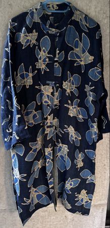 Lange Sommerjacke aus Leinen