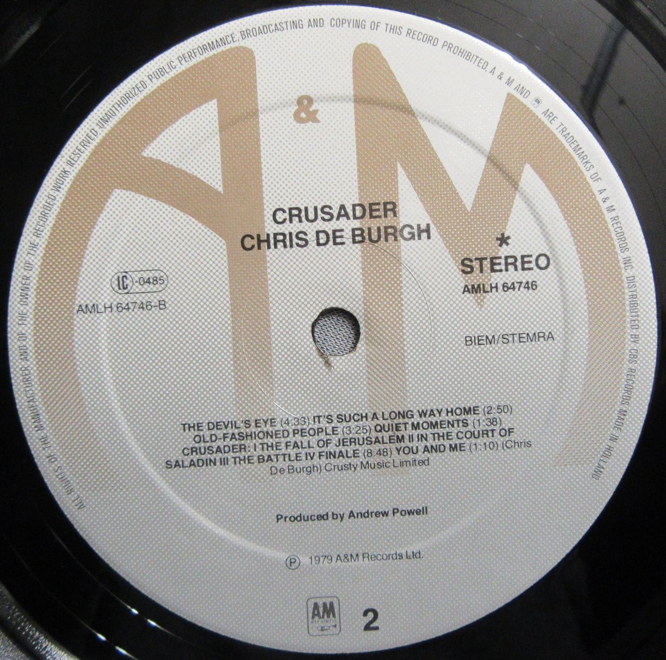 Schallplatten: Chris De Burgh - Crusader - LP ab CHF 6.00 – Gebraucht aus Auenstein von Padabimbim 4