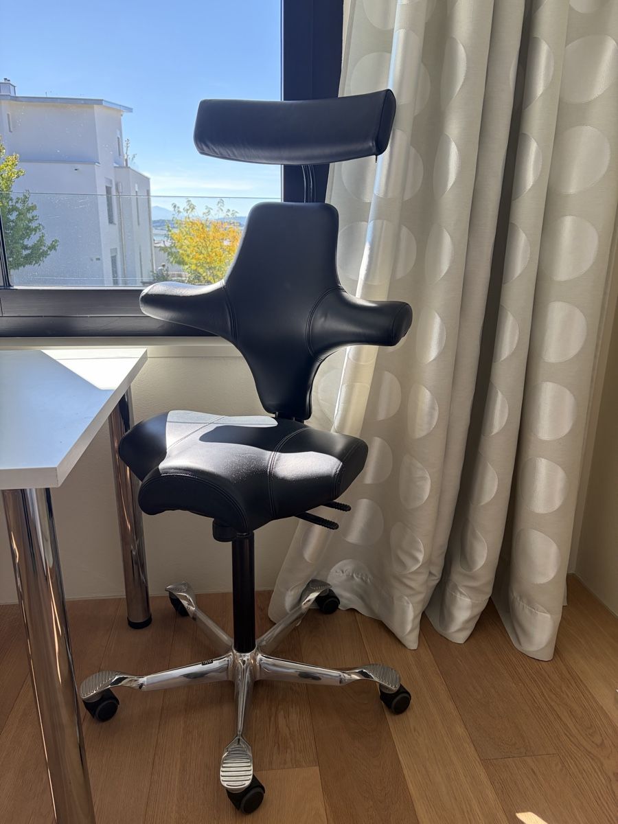 Håg Stühle: HAG Capisco 8107 Antigo Leder Schwarz – Neu (gemäss Beschreibung) aus Pfäffikon ZH von cei_g59g 1