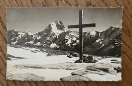 Lötschenpasshöhe mit Kreuz 1941, Photo O. Hari, Kandersteg