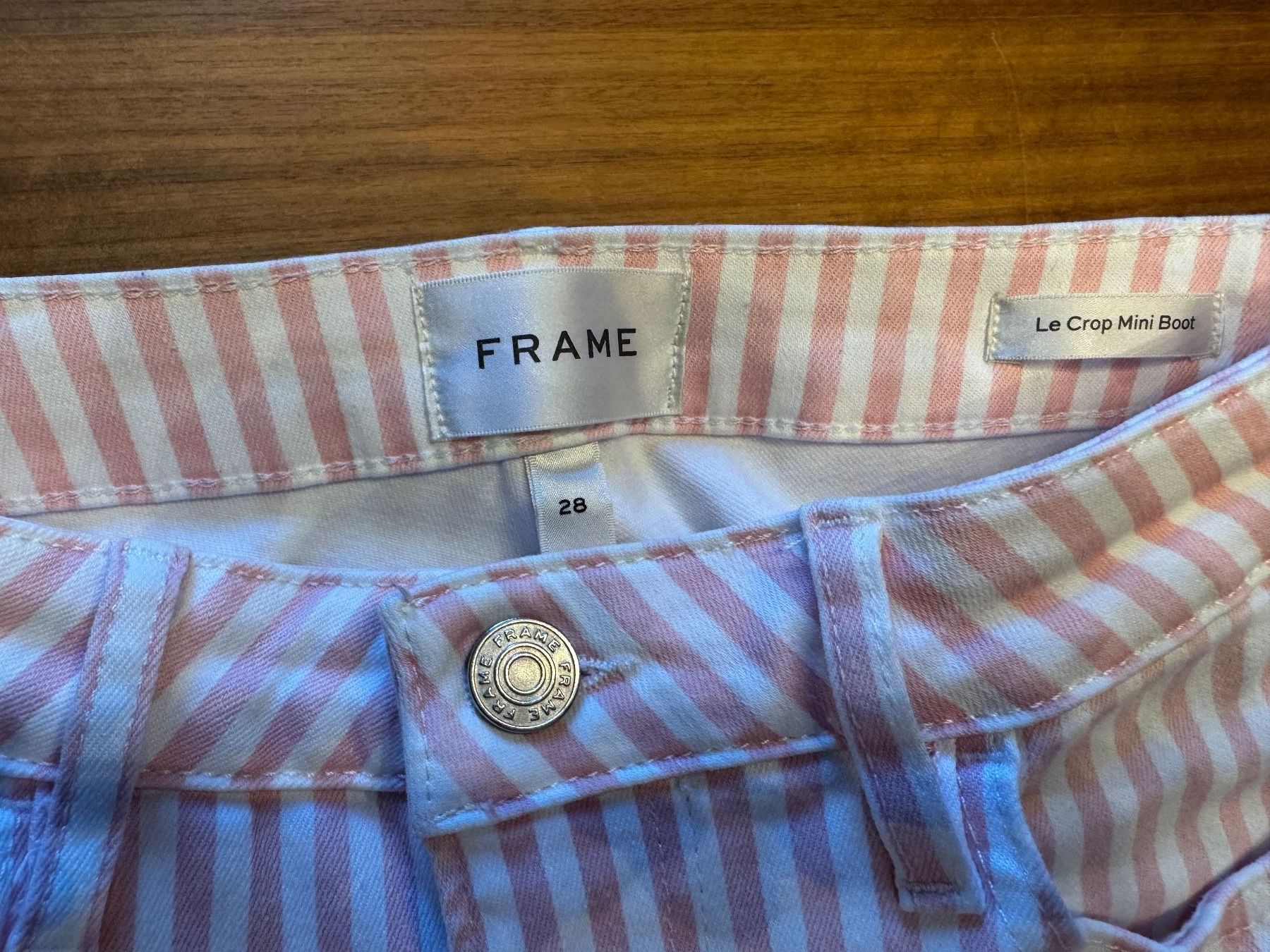 Jeans: Jeans FRAME, weiss-rosa, Grösse 28 – Gebraucht aus Wabern von coody33 2