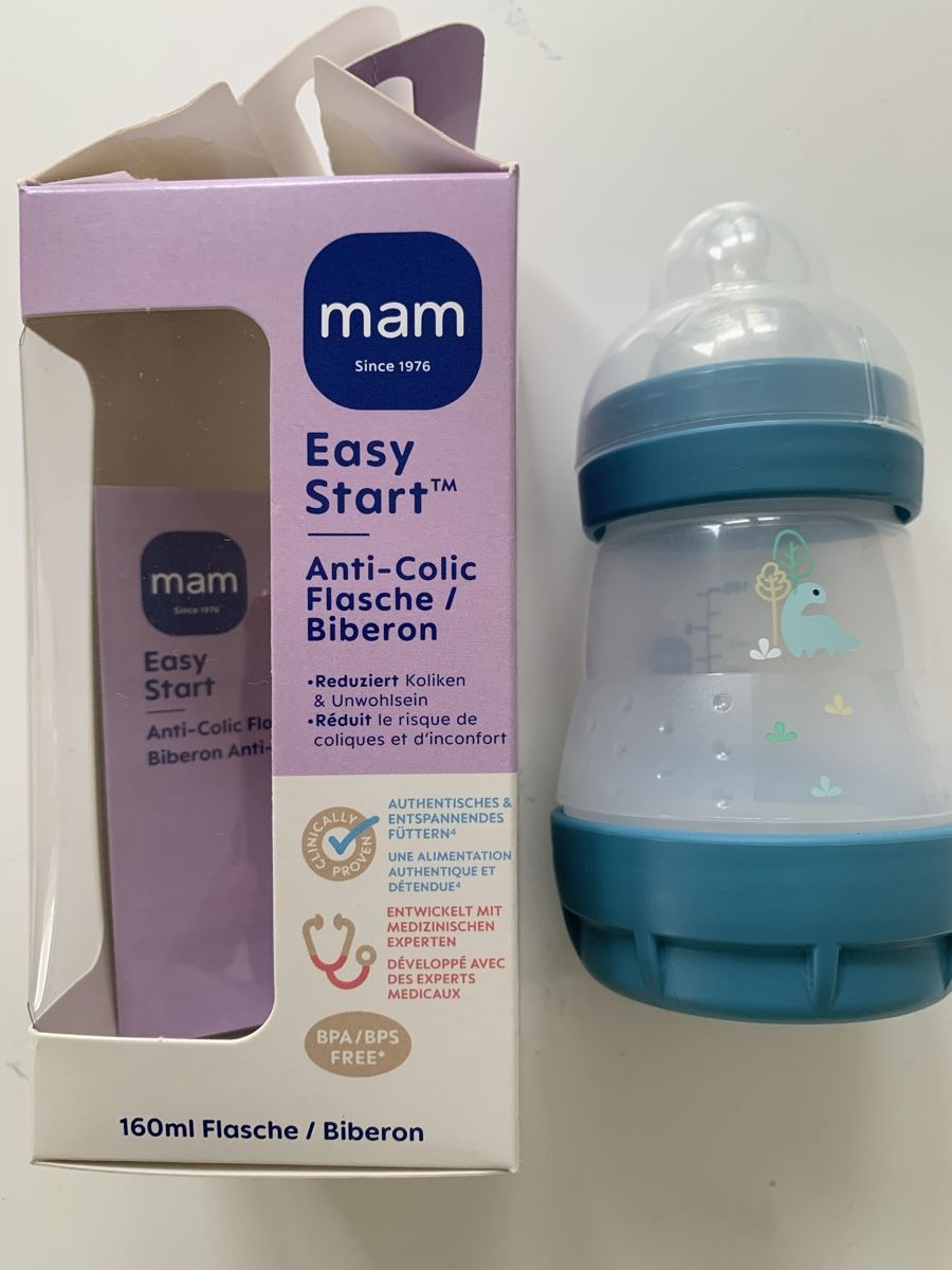Mam Baby-Mahlzeiten: MAM anti-colic Flasche 160 ml, 0+ Monate – Neu (gemäss Beschreibung) aus Zürich von AnaMK 4