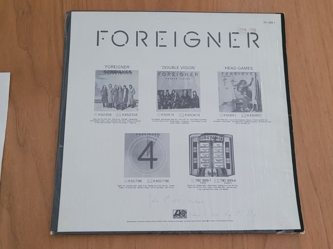 Vinyles: LP  Foreigner – D'occasion à Martigny par MZ-67