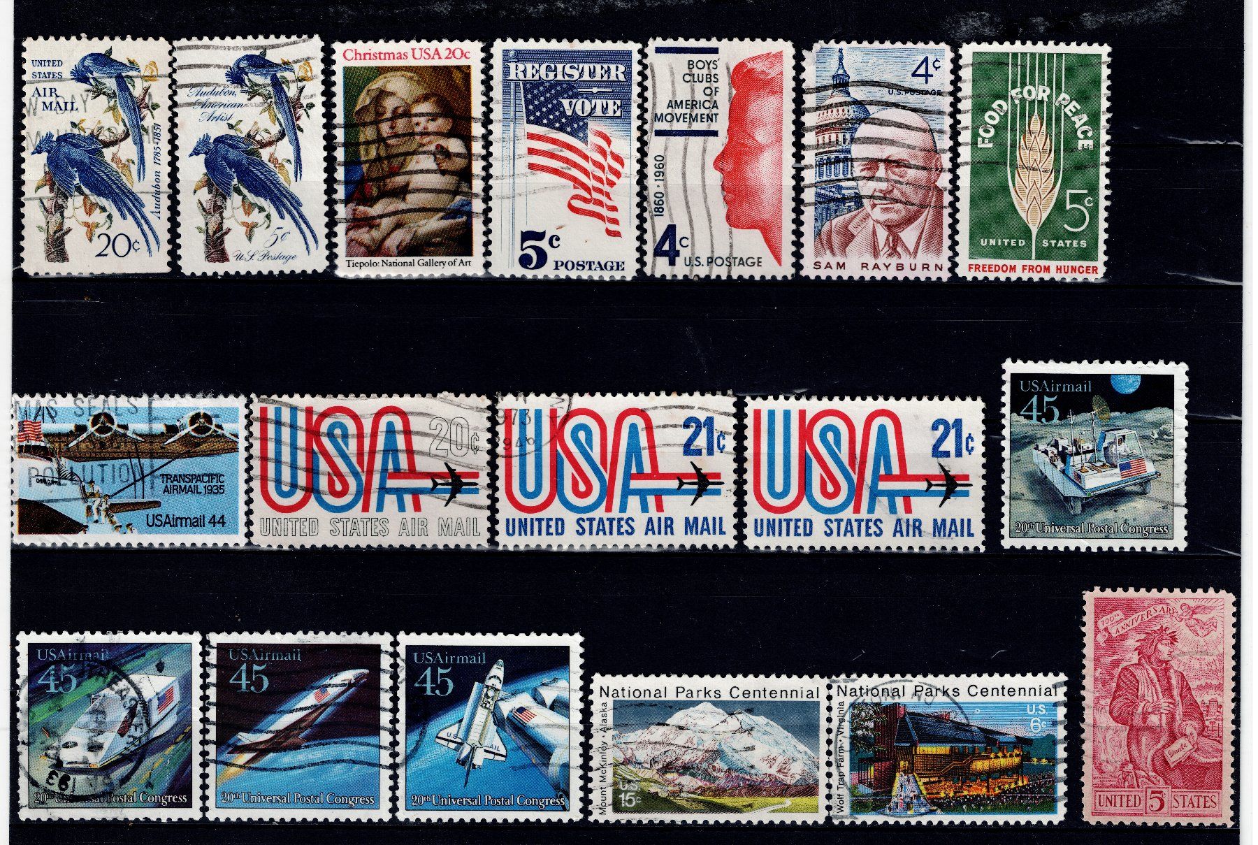 Tutti i francobolli: Briefmarken 137x USA – Usato da Tenniken venduto da mik_6mxg 1