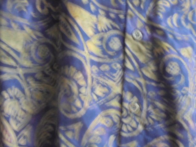 Camicie: BATIKHEMD Gr. 48 Blau/Gold/Beige NEU – Nuovo (secondo la descrizione) da Hinwil venduto da Glasperlen 3