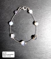 Bracelet argent 925 quartz tourmaline