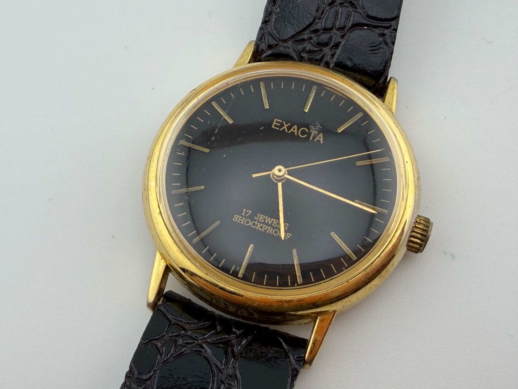 Orologi: EXACTA Handaufzug Herrenuhr läuft – Usato da Biel/Bienne venduto da MrP_WatchesBiel