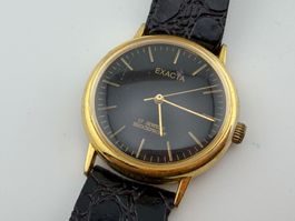 EXACTA Handaufzug Herrenuhr läuft