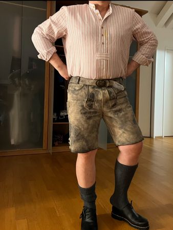OS Trachten Oktoberfest Trachtenhemd Herren – Gr. L (41–42)