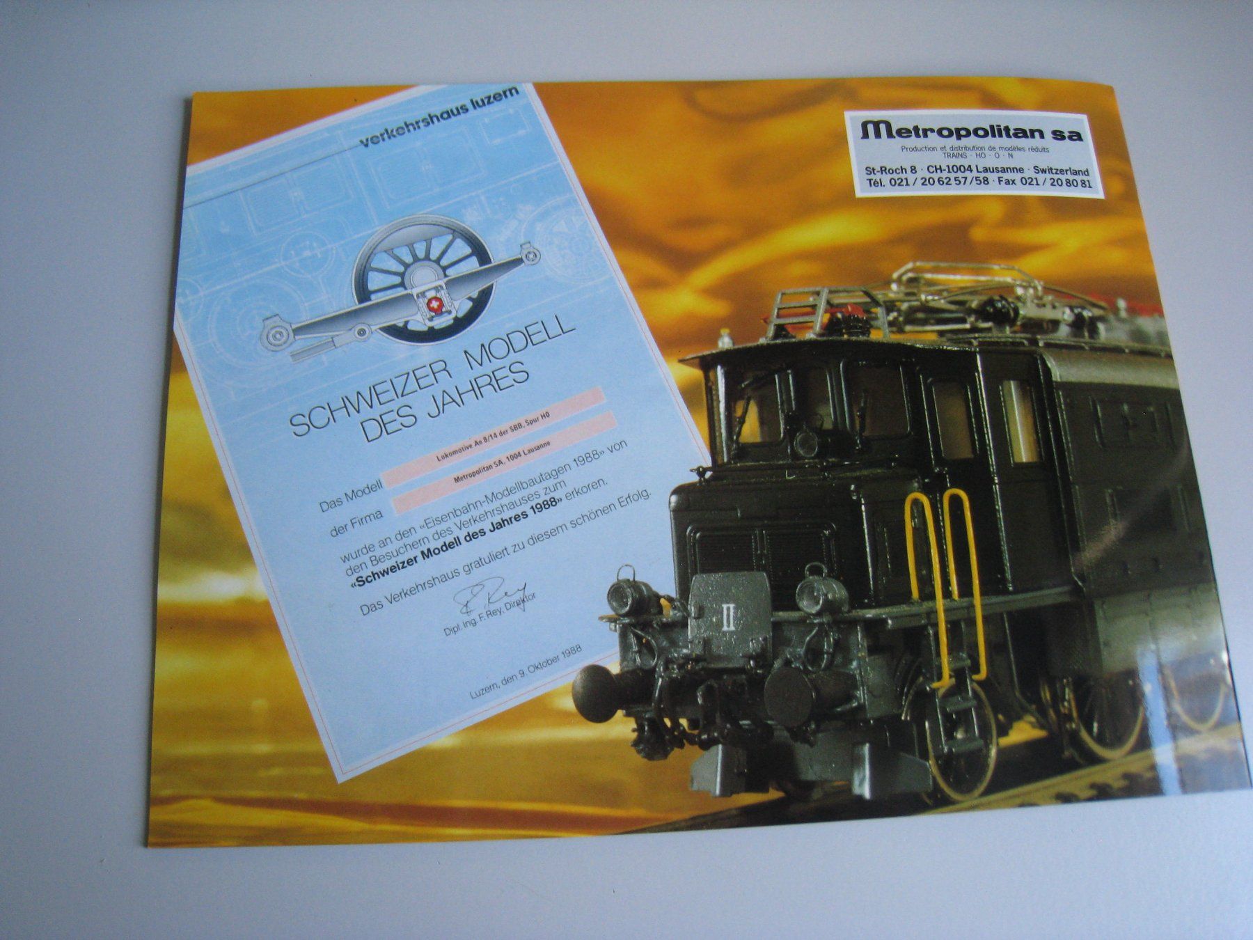 Zeitschriften & Magazine: Metrop Prospekt 1989 – Gebraucht aus Buchs ZH von swiss-train 3