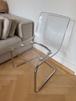 IKEA TOBIAS Stuhl transparent / Chrom – Designstuhl