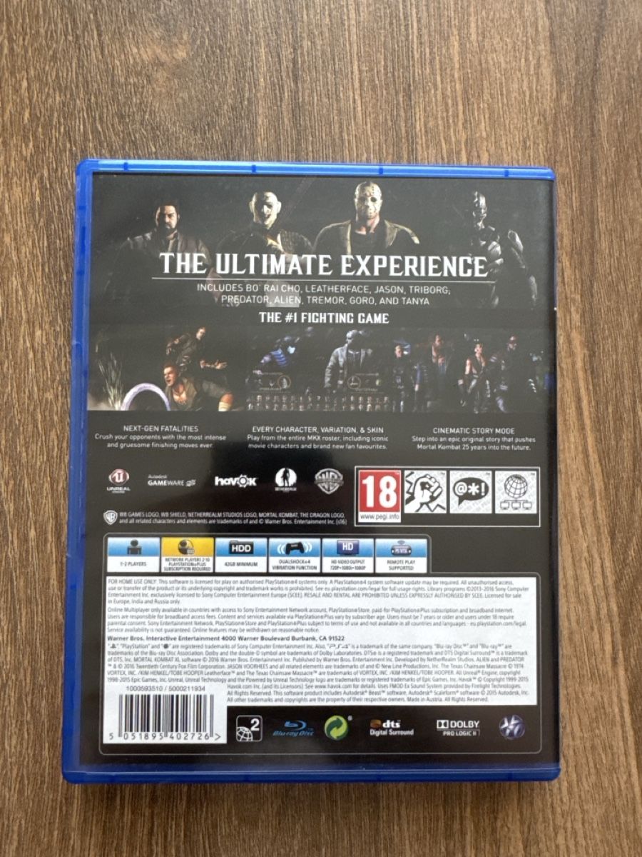 Sony Giochi: Mortal Kombat XL PS4 Game Used – Usato da Zürich venduto da ram_qfk9 1