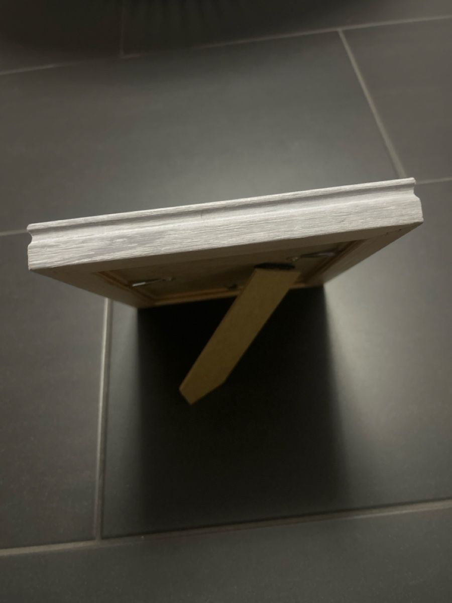 Bilderrahmen: Schicker Bilderrahmen, Vintage, Holzoptik, grau – Gebraucht aus Suhr von SchnapperCH 1