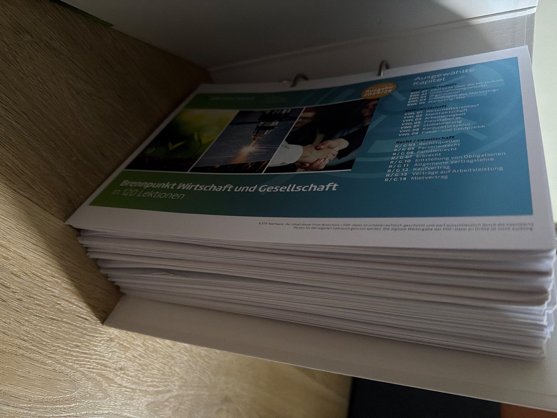 Raccoglitori: Berufsmatura Wirtschaft und Gesellschaft Ordner – Usato da Steinhausen venduto da ols_gmv7 2