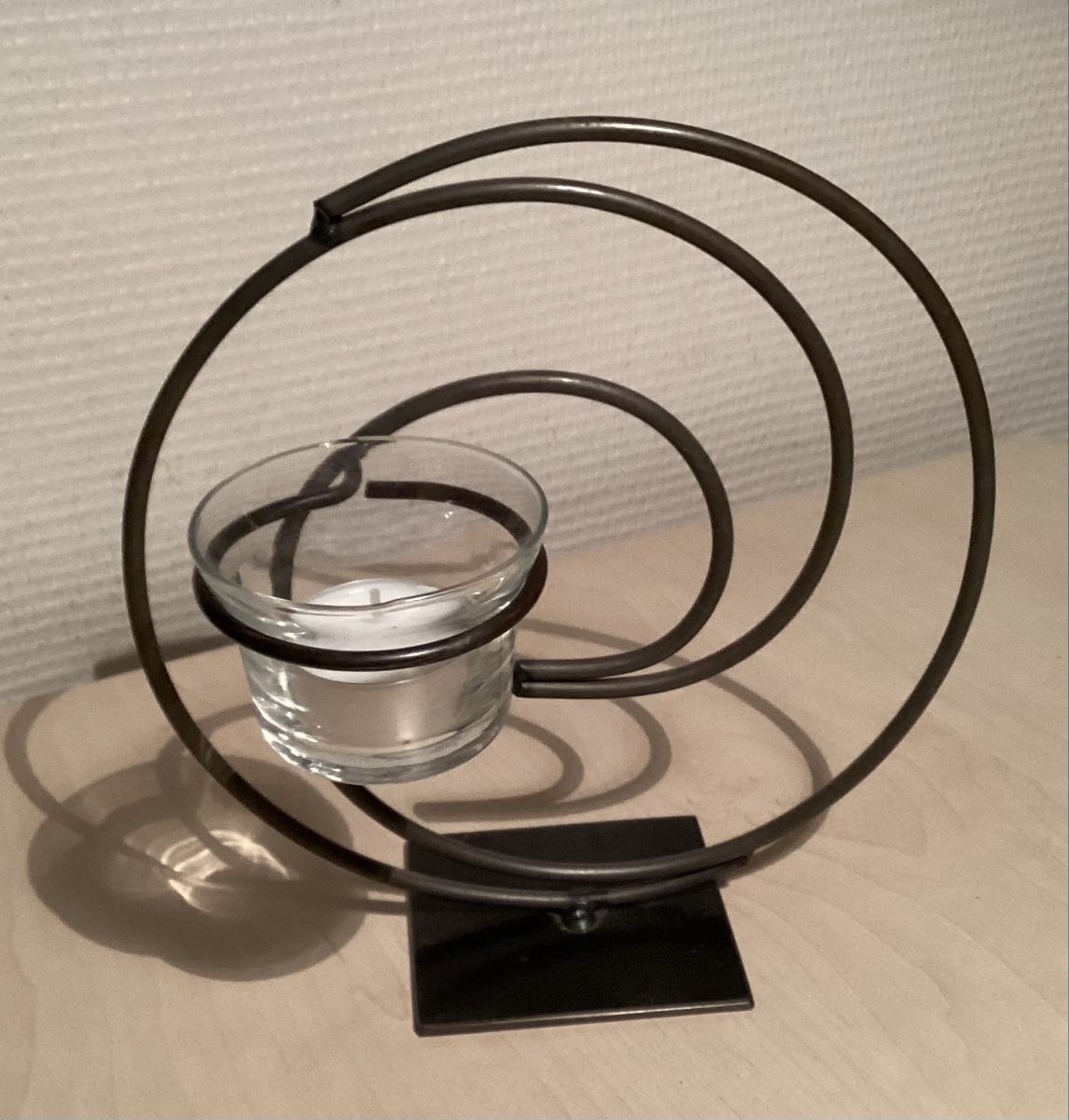 Portacandele: Kerzenständer, Metall Windlicht/Teelichthalter Spirale – Usato da Reinach BL venduto da Linda013