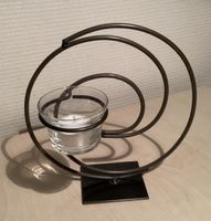 Kerzenständer, Metall Windlicht/Teelichthalter Spirale