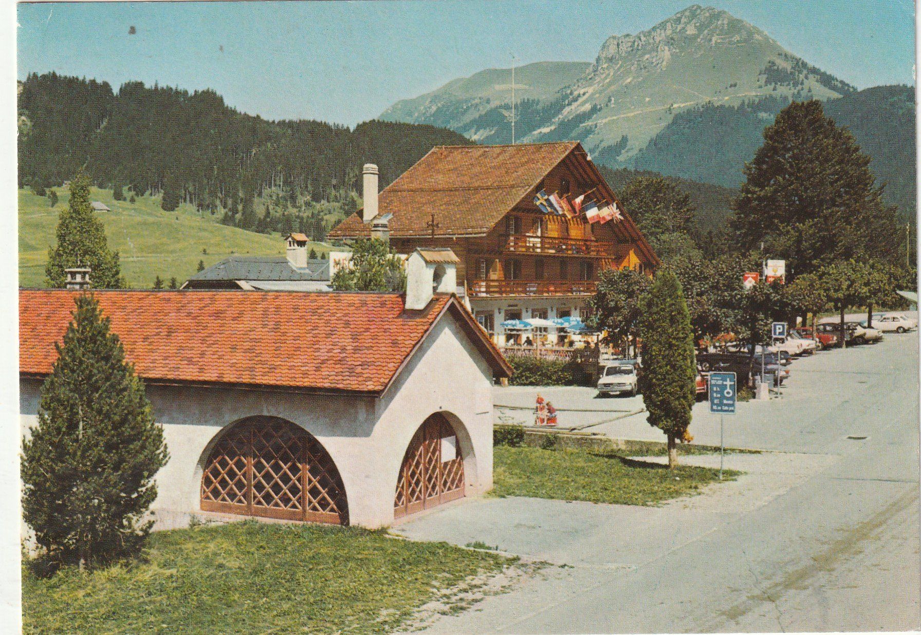 Cartoline postali: Les Paccots Hotel – Usato da Lumbrein venduto da made02