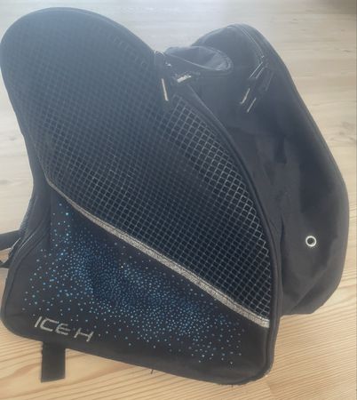 Schlittschuhrucksack/-tasche ICE H (blaue Steine)