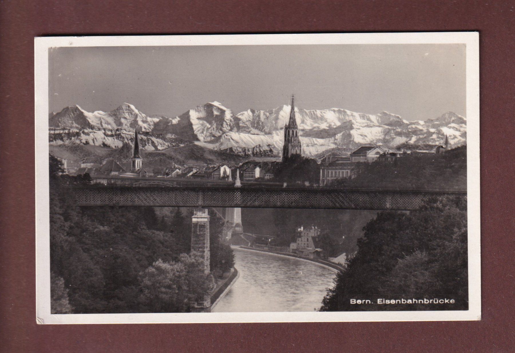 Ansichtskarten: BERN - Eisenbahnbrücke - 1930 – Gebraucht aus Pully von nicecards-shop