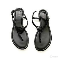 MK FlipFlop Zehenstrenner Sandaletten schwarz Gr. 40.5/41