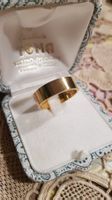 Schön breit solide - Am Double Ring edler Goldglanz 19,6 mm