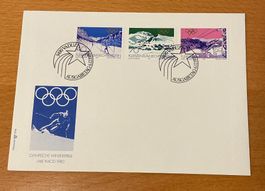 FDC Liechtenstein Satz Fussball WM 1982