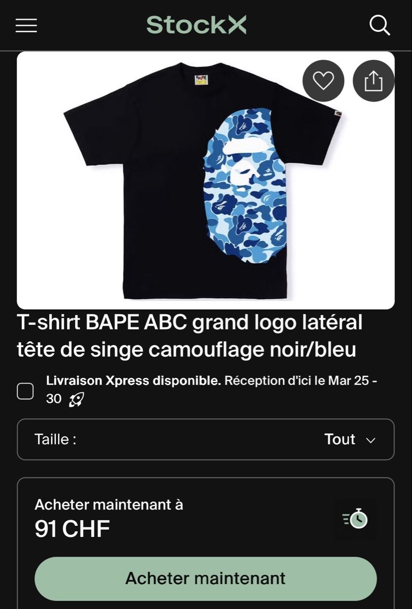Bape T-shirt: Bape t-shirt, NEUF – Nuovo (secondo la descrizione) da Reconvilier venduto da oliver008 4