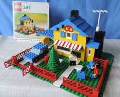 Tee Garten Café mit Liefer-Van, Set 361 (1974)