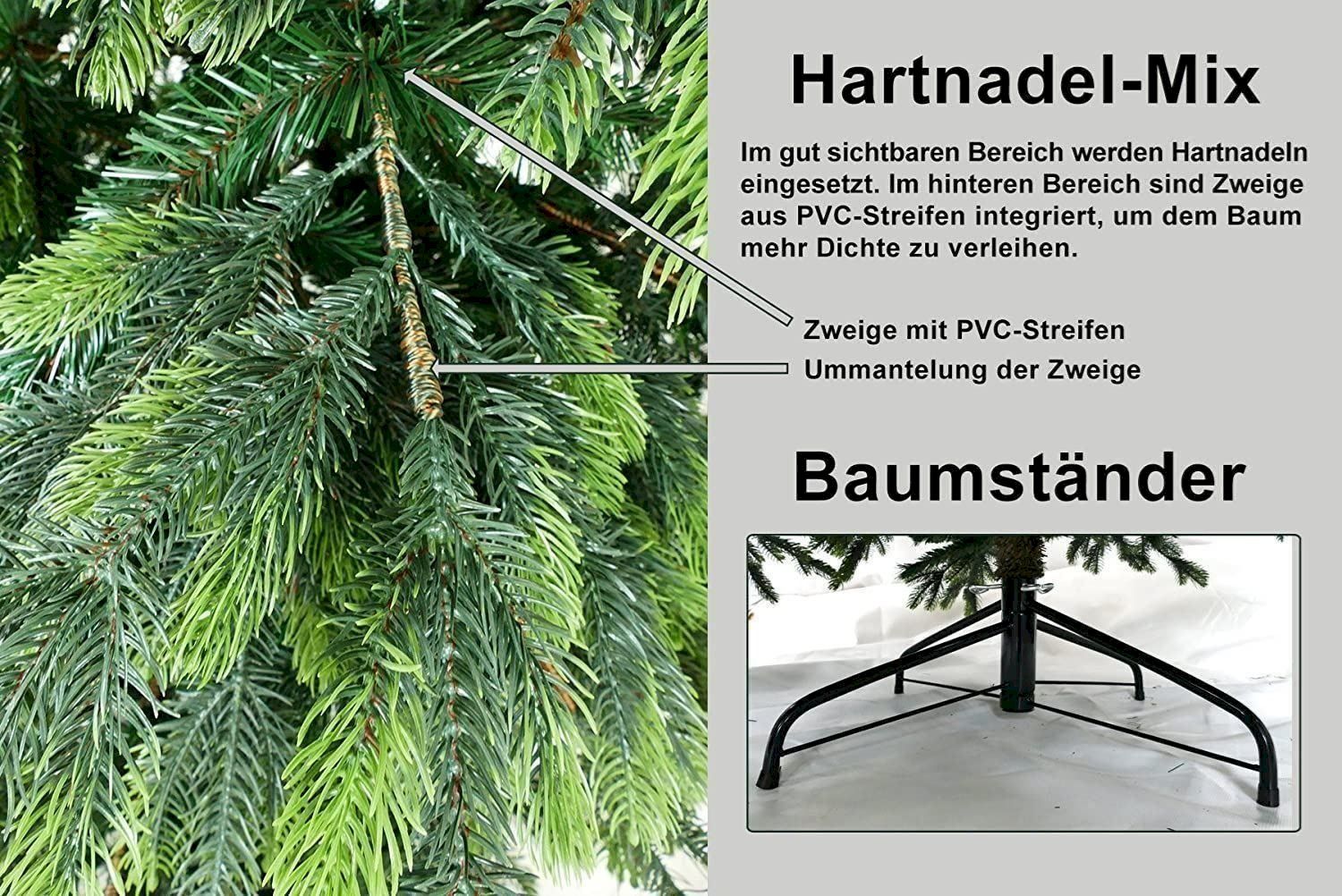 Tutte le decorazioni: Künstlicher Weihnachtsbaum 210 cm – Nuovo e nell'imballaggio originale da Bottighofen venduto da zaap 5