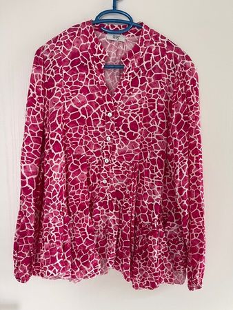 ipsy Tunika / Bluse pink/weiss one Size