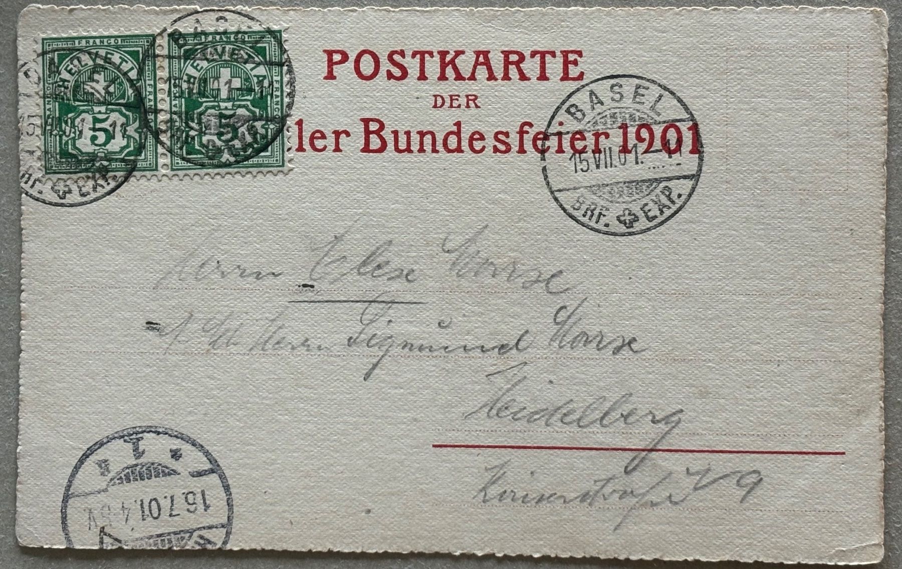 Cartes postales: Basel, Basler Festspiel, 1901 – D'occasion à Frauenfeld par Merk52 1