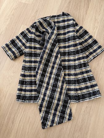 Maje Mantel Kariert Gr. 34 Oversize
