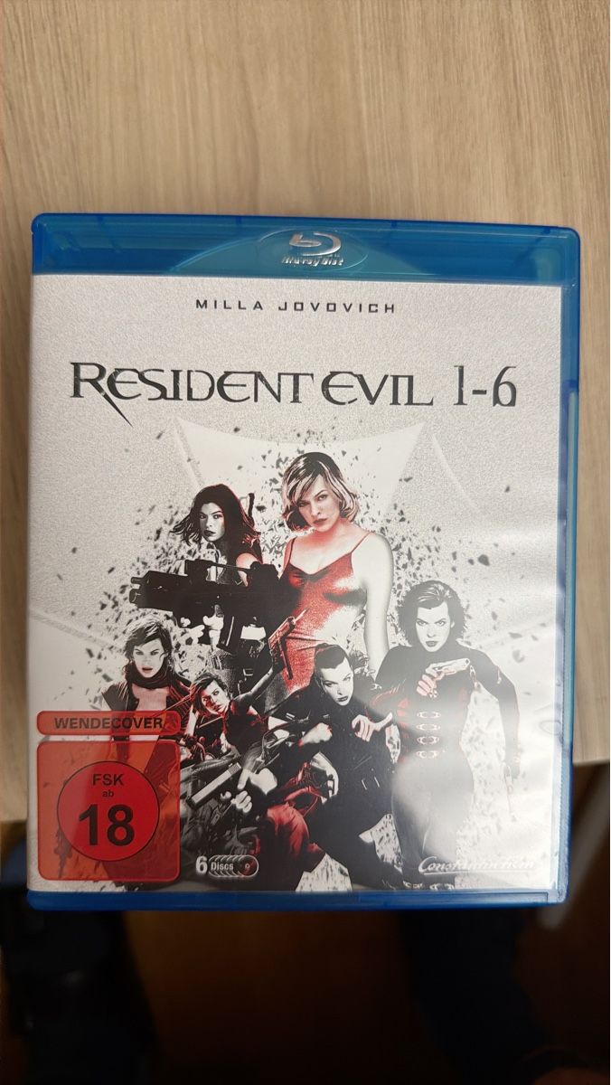 Tutti i DVDs: Resident Evil 1-6 : Complete Collection (Blu-Ray, Neu!) – Nuovo (secondo la descrizione) da Rickenbach SO venduto da martink79